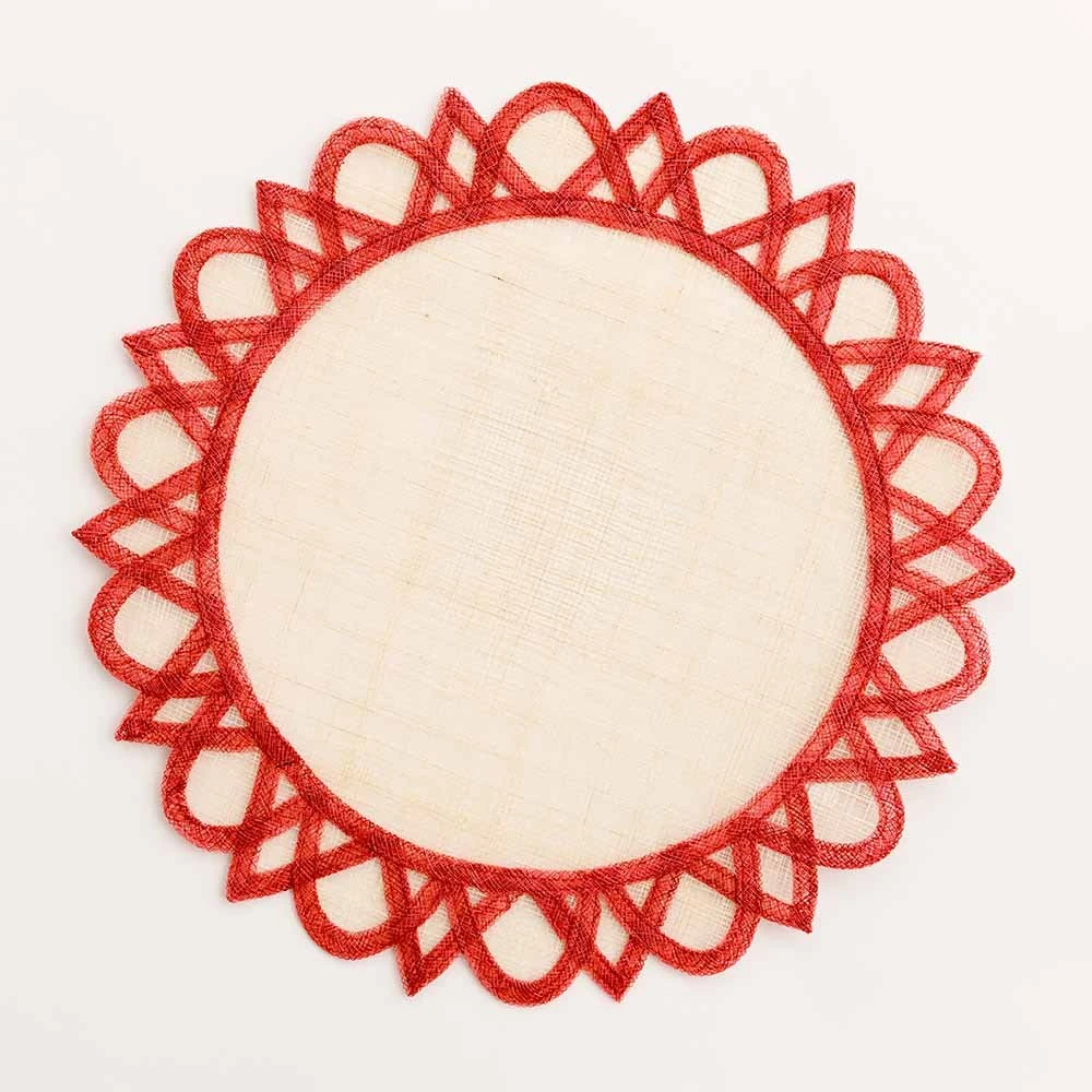 Red Starburst Placemat | Set Of 4 4 Red Starburst Placemat | Set Of 4 - Image 2