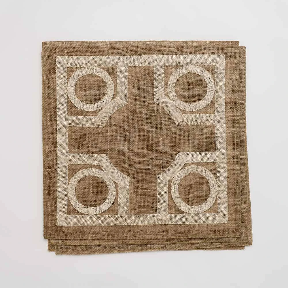 Brown Baldwin Rice Paper Placemat | Set Of 4 3 Brown Baldwin Rice Paper Placemat | Set Of 4