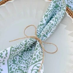 Tapestry Green Napkin | Set Of 4 -Household Items Series 0003 Tapestry Green DSC 3719 409281