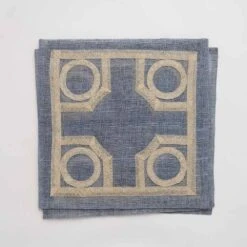 Blue Baldwin Rice Paper Placemat | Set Of 4