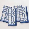 Blue Bamboo Napkin | Set Of 4 -Household Items Series 0011 BlueBambooNapkins 8132 272784
