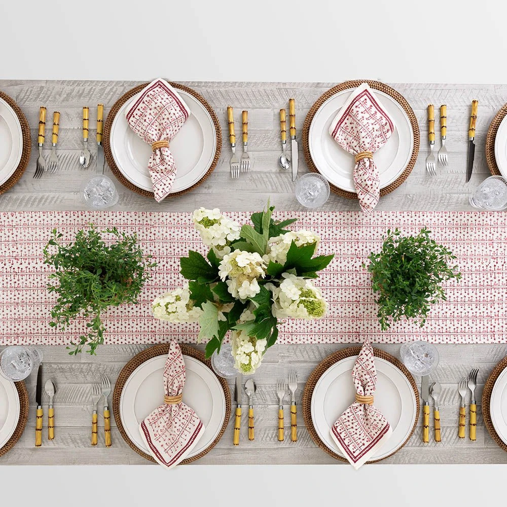 India Hicks Home Palm Avenue Blush Table Runner 5 India Hicks Home Palm Avenue Blush Table Runner - Image 3
