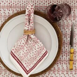 India Hicks Home Palm Avenue Blush Napkin | Set Of 4 6 India Hicks Home Palm Avenue Blush Napkin | Set Of 4 -Household Items Series 0020 IndiaHicks PalmAvenueBlushTablecloth Napkins 2537.jpgcopy3 544523