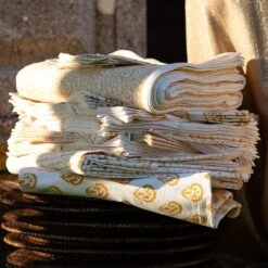 India Hicks Home Seashell Golden Napkin | Set Of 4 -Household Items Series 0028 IndiaHicks S23 ChargersGolden brittangoetz 4 607486