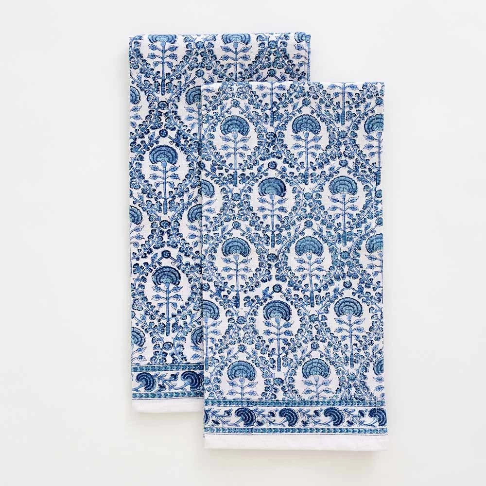 Caroline Blue Tea Towels 3 Caroline Blue Tea Towels