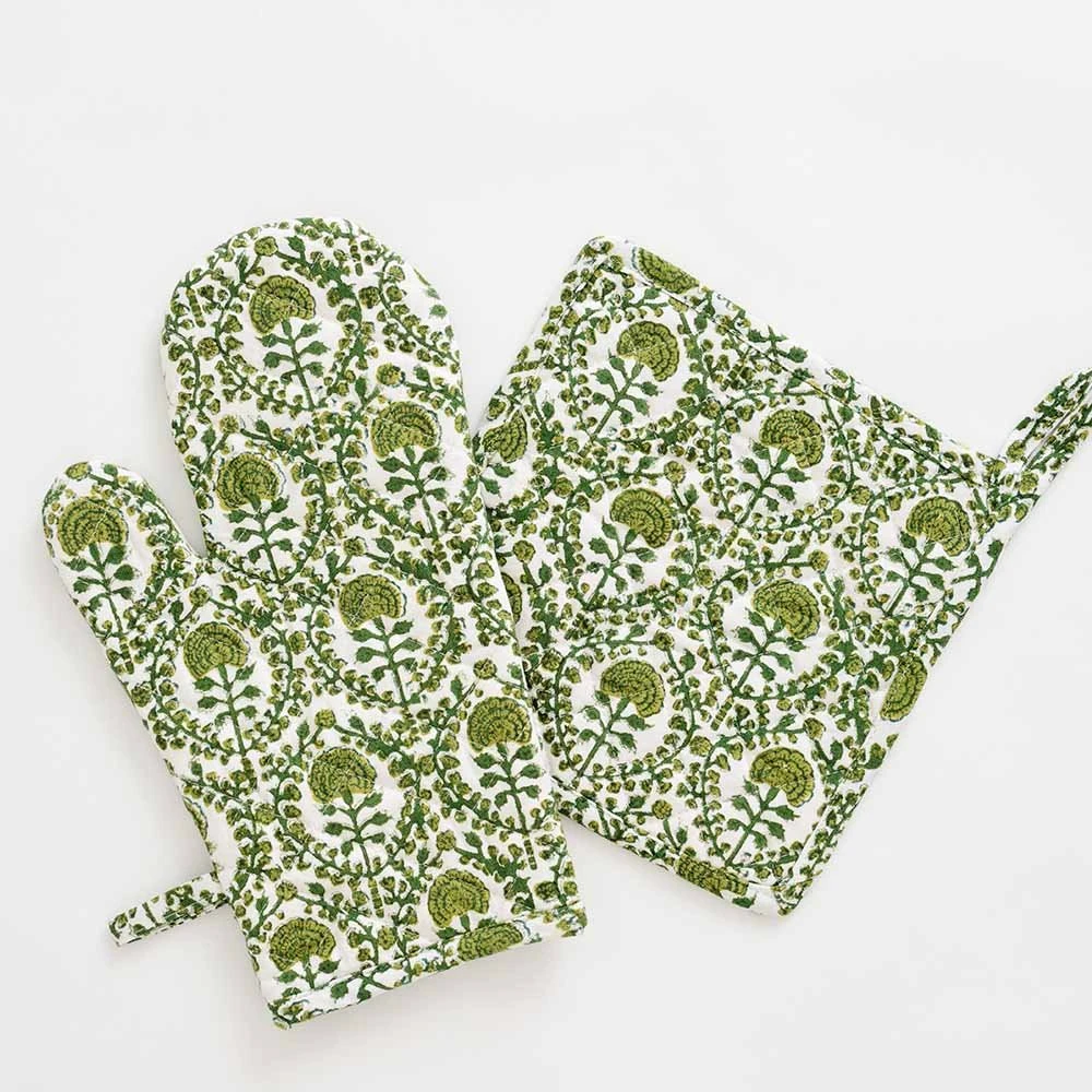 Caroline Green Oven Mitt Set 3 Caroline Green Oven Mitt Set