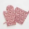 Caroline Red Oven Mitt Set -Household Items Series 0043 CarolineRedOvenMittSets 8304 707411