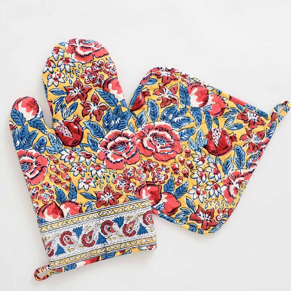 Golden Orchard Oven Mitt Set 3 Golden Orchard Oven Mitt Set
