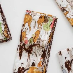 Paddock Scene Linen Napkin | Set Of 4 7 Paddock Scene Linen Napkin | Set Of 4 -Household Items Series 0087 PaddockSceneNapkins 8173 507226