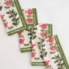 Pom Bells Fern & Poppy Napkin | Set Of 4 2 Pom Bells Fern & Poppy Napkin | Set Of 4 -Household Items Series 0099 PomBellsFernPoppyNapkins 8109 475393