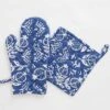 Pomegranate Blue Oven Mitt Set -Household Items Series 0112 PomegranateBlueOvenMittSets 8324 224960