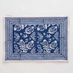 Pomegranate Blue Placemat | Set Of 4