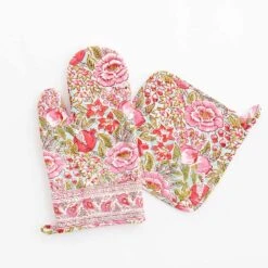 Wildflower Garden Oven Mitt Set