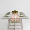 Pom Bells Fern & Poppy Table Runner
