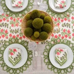 Pom Bells Fern & Poppy Table Runner -Household Items Series 322B 0004 PomBellsFernandPoppy 6688 jpg 610454