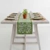 Jade Blossom Table Runner