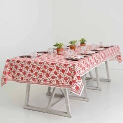 Dancing Artichokes Red Tablecloth 10 Dancing Artichokes Red Tablecloth -Household Items Series 322B 0037 ArtichokeRed 5971 398616