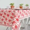 Dancing Artichokes Red Tablecloth -Household Items Series 322B 0038 ArtichokeRed 5972 192971
