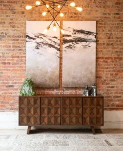 Lisbon 70" Mid-Century Sideboard In Matte Brown -Household Items Series 359A0535 1