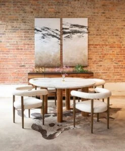 Madrid Marble Round Dining Table With Reclaimed Teak Legs -Household Items Series 359A0656 1 499eb850 20bd 44ca 8195 0e9bef8241f5