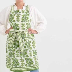 Pom Bells Green Apron