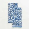 Cactus Flower Blue Tea Towels
