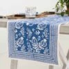 Pomegranate Blue Table Runner