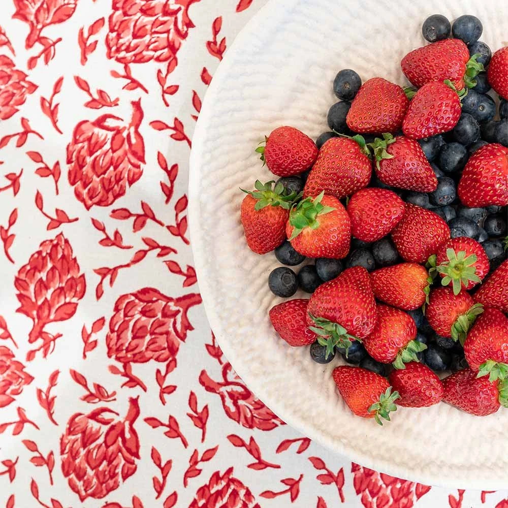 Dancing Artichokes Red Tablecloth 7 Dancing Artichokes Red Tablecloth - Image 5