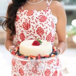 Dancing Artichokes Red Apron -Household Items Series 622 0076 RedArtichoke 7643 jpg 401726