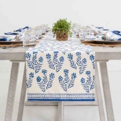 Phlox Blue Table Runner
