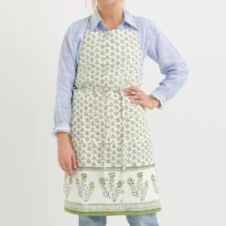 Phlox Green Apron