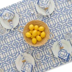 Blue Bamboo Tablecloth -Household Items Series Bamboo blue tc1