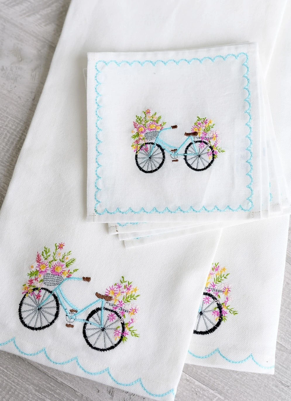Blossom Bike Tea Towel (Set Of 2) 6 Blossom Bike Tea Towel (Set Of 2) - Image 4