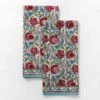 Bohemian Floral Turquoise Tea Towels -Household Items Series Bohemian Floral Turquoise tea towels 261493