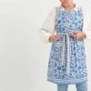 Cactus Flower Blue Apron