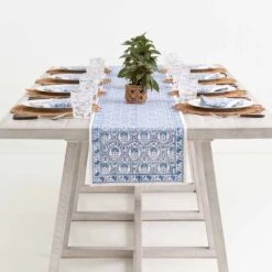 Caroline Blue Table Runner