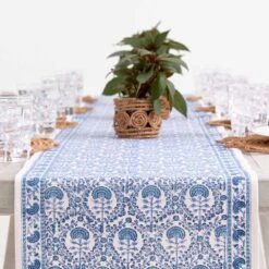 Caroline Blue Table Runner -Household Items Series CarolineBlue 0006 CarolineBlueDSC 1028 558061