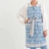 Coral & Shell Blue Apron