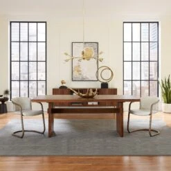 Manhattan Mid-Century Modern 82" Dining Table -Household Items Series Cosmopolitan DR2 Main 6 22 square