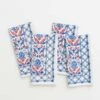 Dove & Cypress Blue & Persimmon Napkin | Set Of 4 -Household Items Series DSC 2333 785159