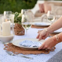 Tapestry Blue Napkin | Set Of 4 -Household Items Series DSC 3475