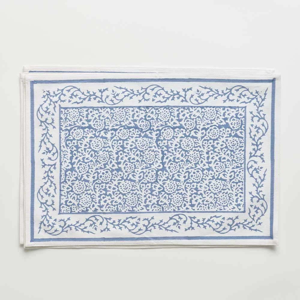 Tapestry Blue Placemat | Set Of 4 3 Tapestry Blue Placemat | Set Of 4