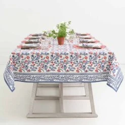 Emma Red & Blue Tablecloth -Household Items Series EmmaRed BlueDSC0867 706181