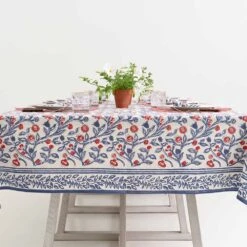 Emma Red & Blue Tablecloth -Household Items Series EmmaRed BlueDSC0875 534693