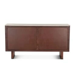 Positano 68" Mango Wood And White Marble Sideboard -Household Items Series FAM SB68WM bk1