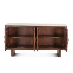 Positano 68" Mango Wood And White Marble Sideboard -Household Items Series FAM SB68WM dt1