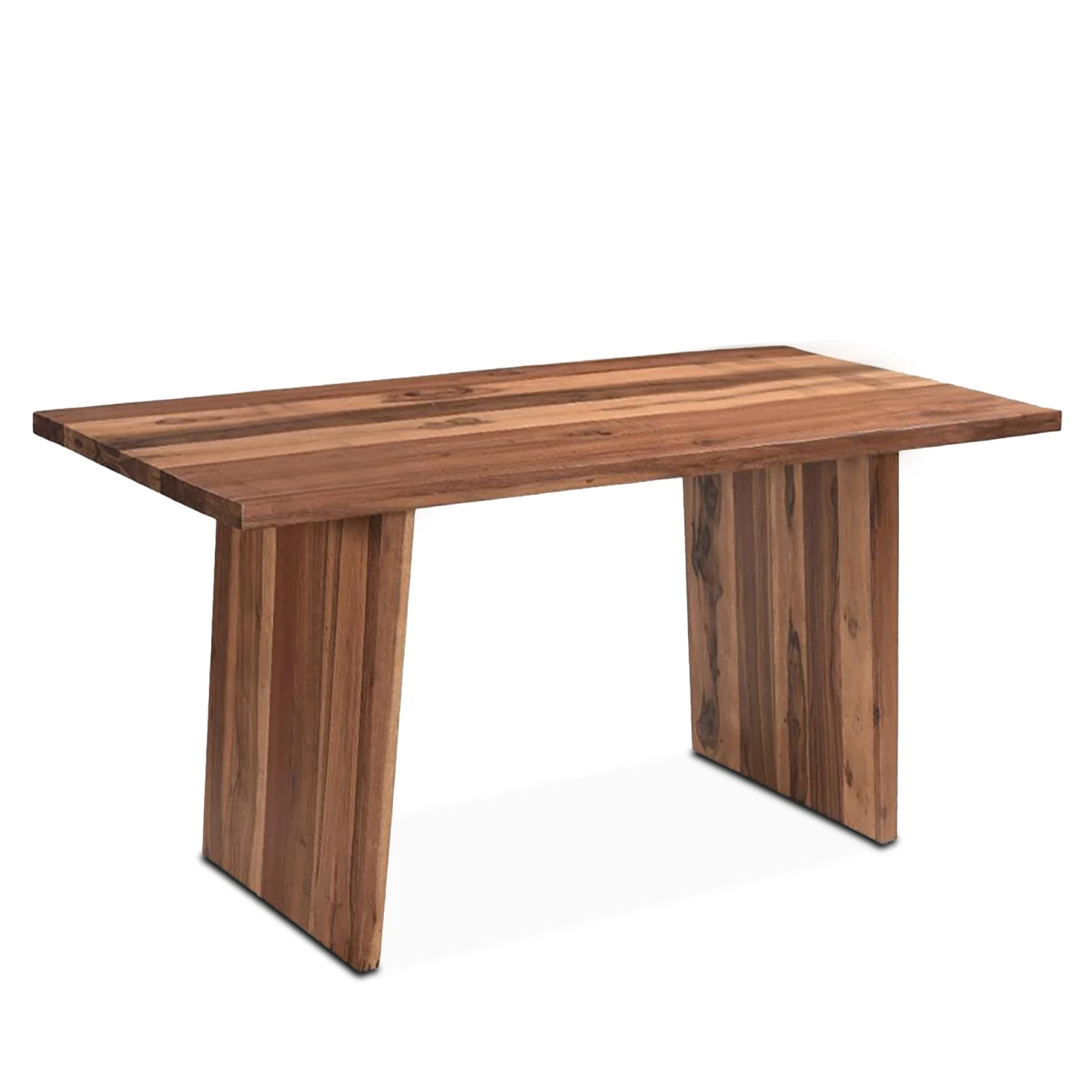 Madrid Modern Natural Teak Wood Dining Table 4 Madrid Modern Natural Teak Wood Dining Table - Image 2