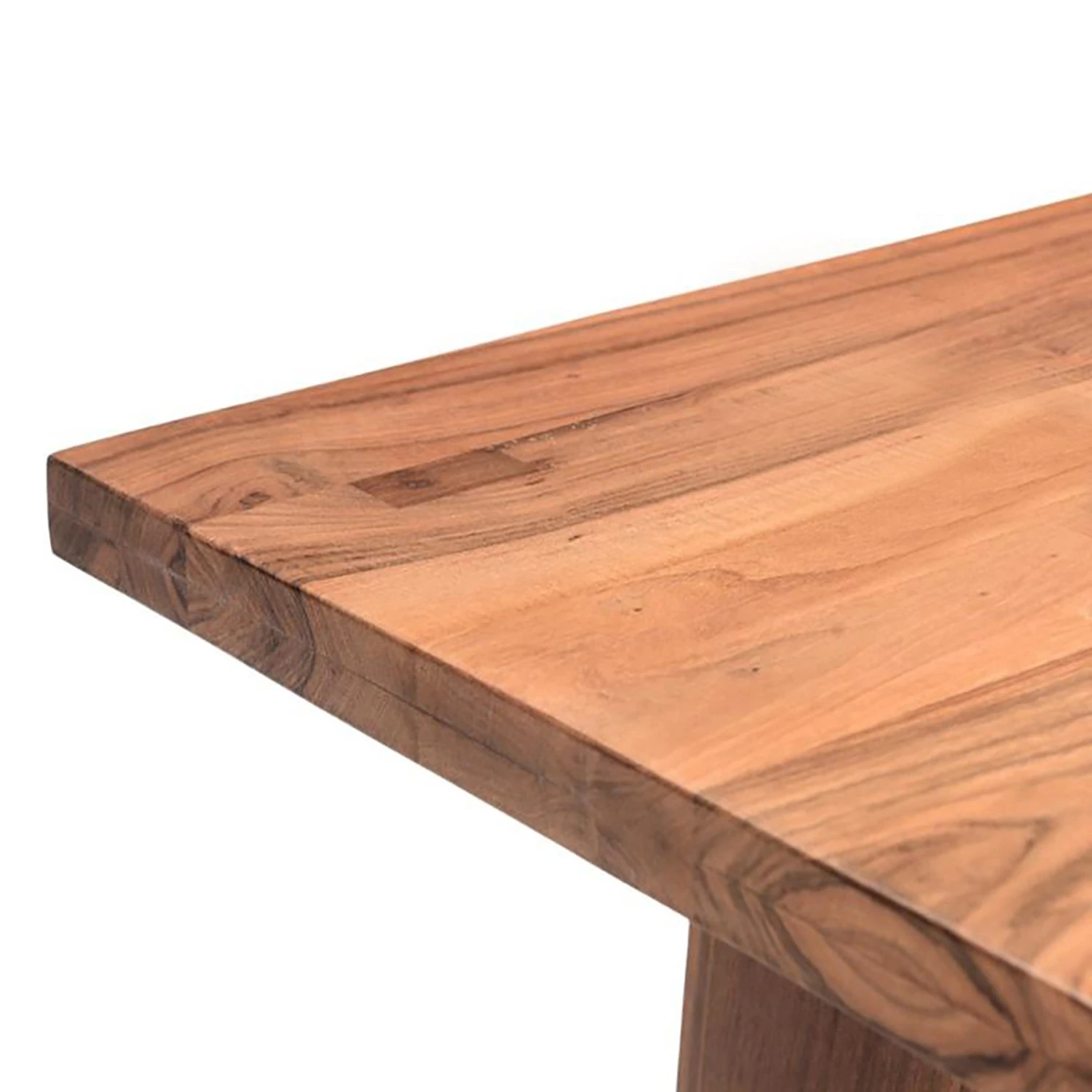 Madrid Modern Natural Teak Wood Dining Table 5 Madrid Modern Natural Teak Wood Dining Table - Image 3