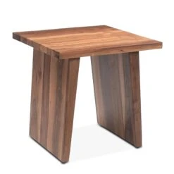 Madrid Modern Natural Teak Wood Side Table -Household Items Series FBC ST24NT 3q1