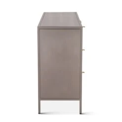 Cleveland 55" Industrial Gunmetal And Brass Sideboard -Household Items Series FBN SB55GMBR sd1